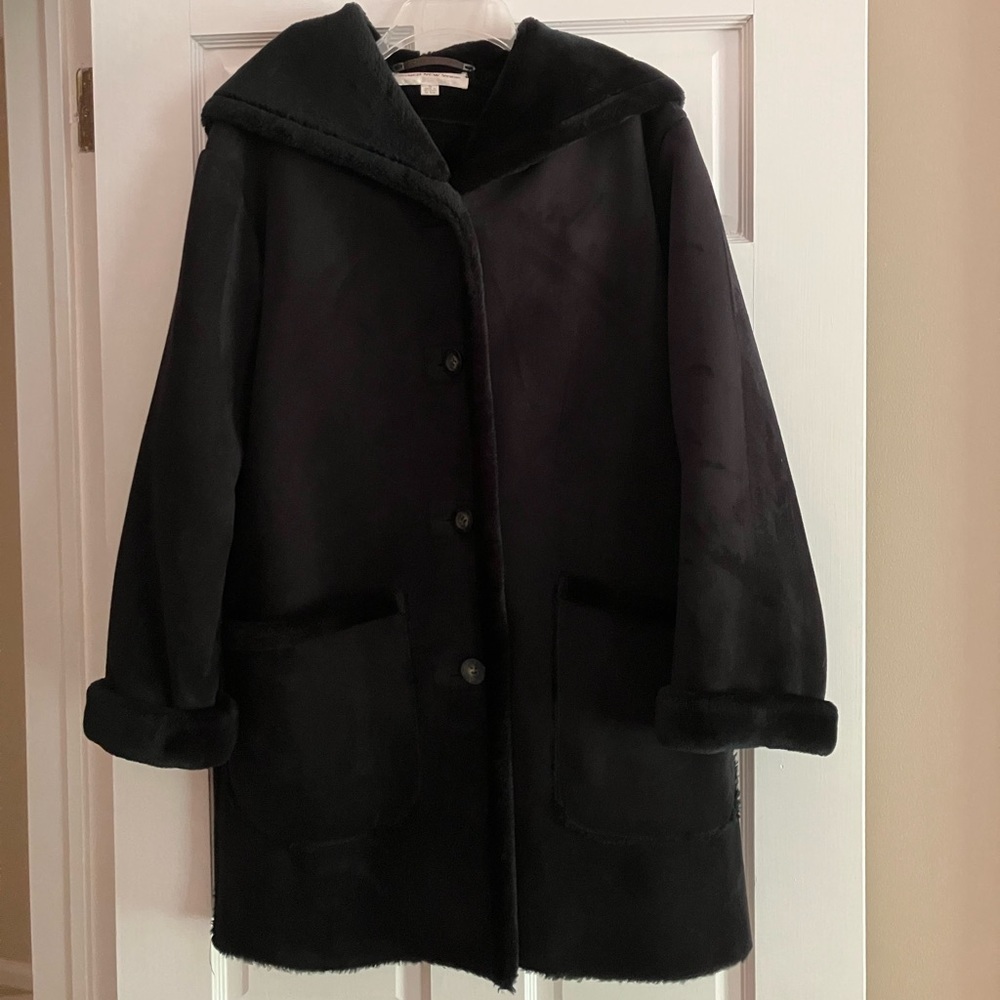 Jones New York Small Faux Suede black coat - Picture 2 of 16